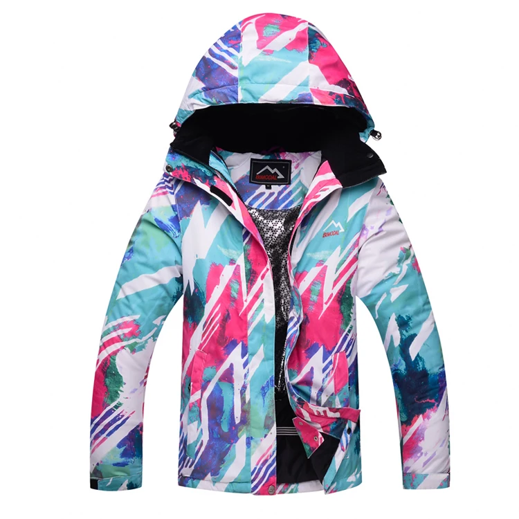 Теплый зимний женский лыжный костюм Снежные наборы водонепроницаемый открытый горный лыжный костюм для Женская лыжная куртка брюки для сноуборда h180