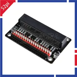 В наличии! 52Pi MicroBit базовое расширение Expension Breakout Board Вертикальная/горизонтальная версия для Raspberry Pi 3B + (плюс)/3B/2B