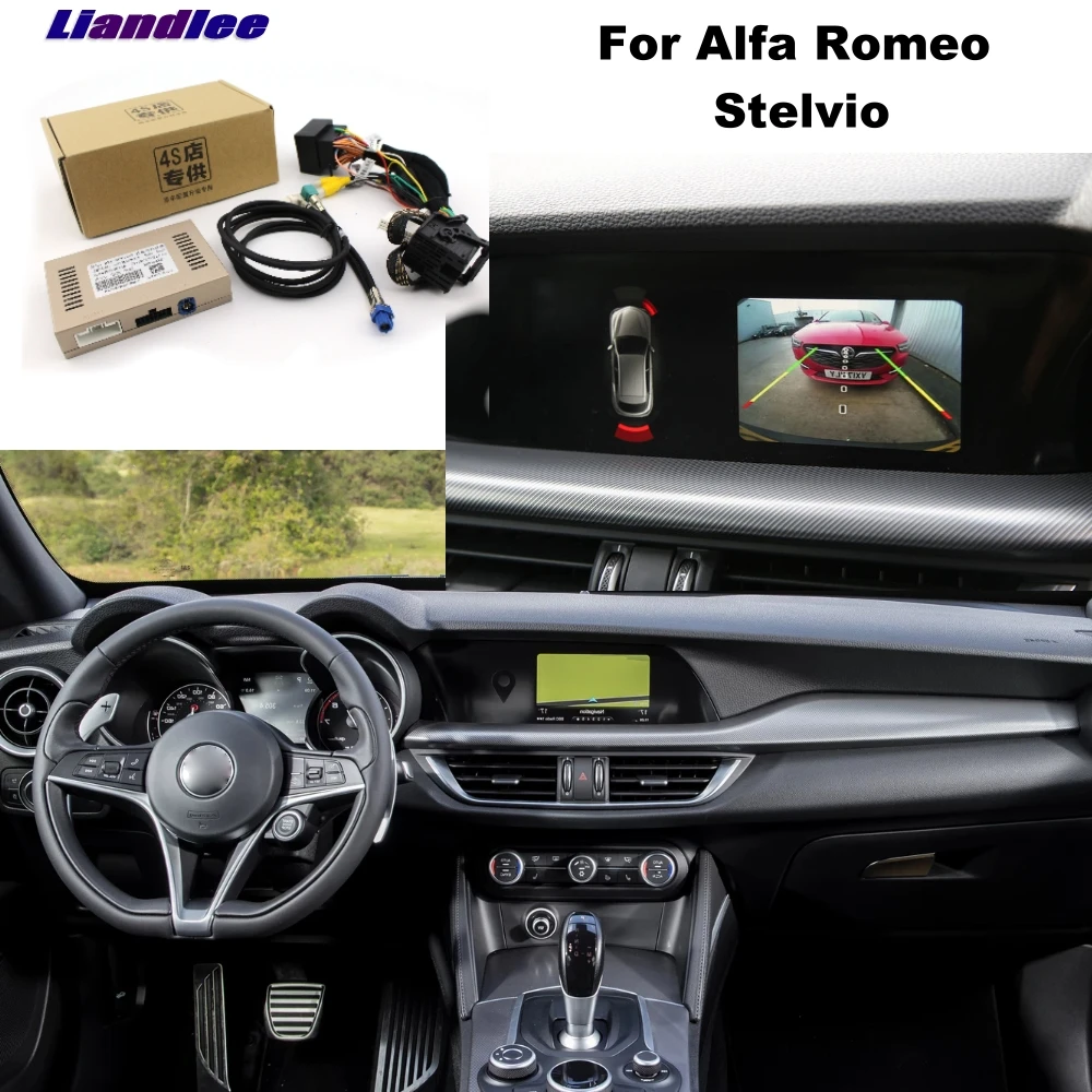 Liandlee Парковка камера интерфейс Обратный Резервное копирование парк наборы для Alfa Romeo стельвио Оригинальный дисплей обновлен