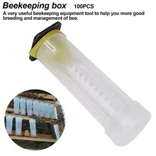 Культивирующая коробка пчелиная матка оборудование Легкая установка легко работать инструменты для пчеловодства 100 шт
