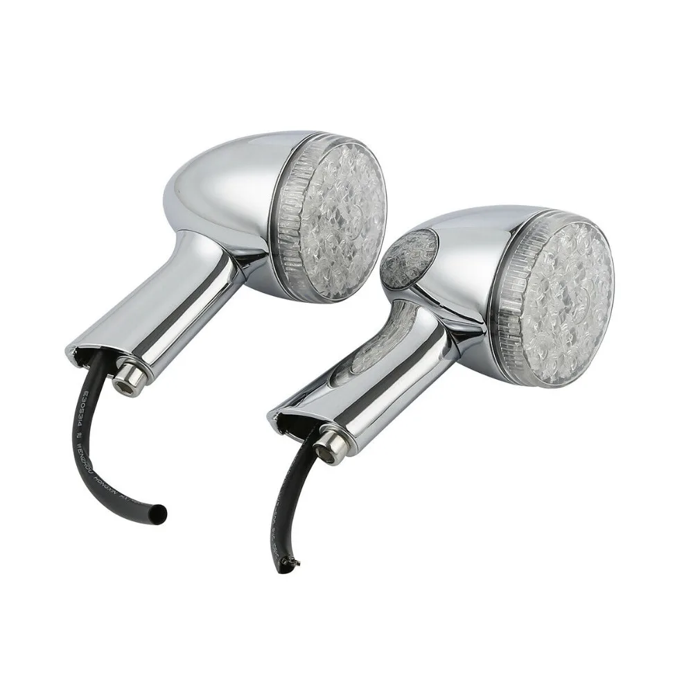 

Motorcycle Front LED Bullet Turn Signal Kit For Harley Touring Electra Glide Tri Glide Street Glide CVO Ultra Limited 2014-2018