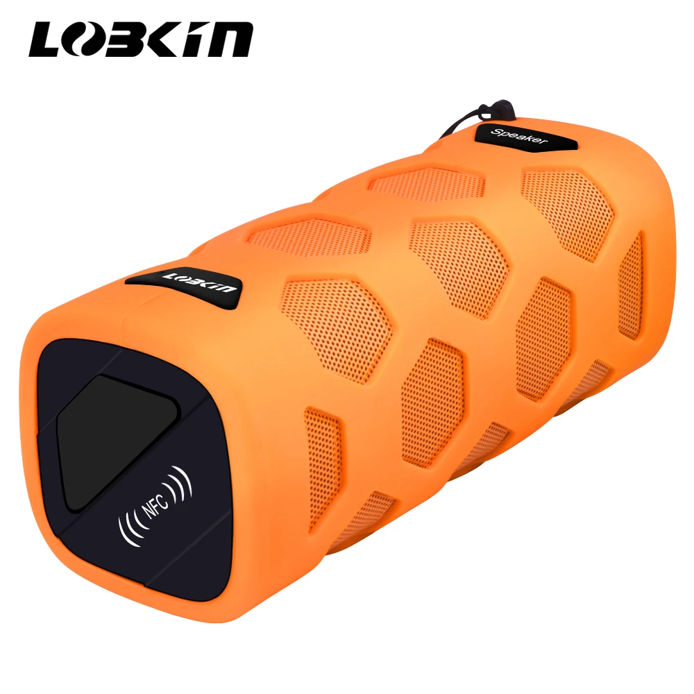 Lobkin Bluetooth V4.0 Outdoor Wireless Speaker 4000mAh Power Bank NFC