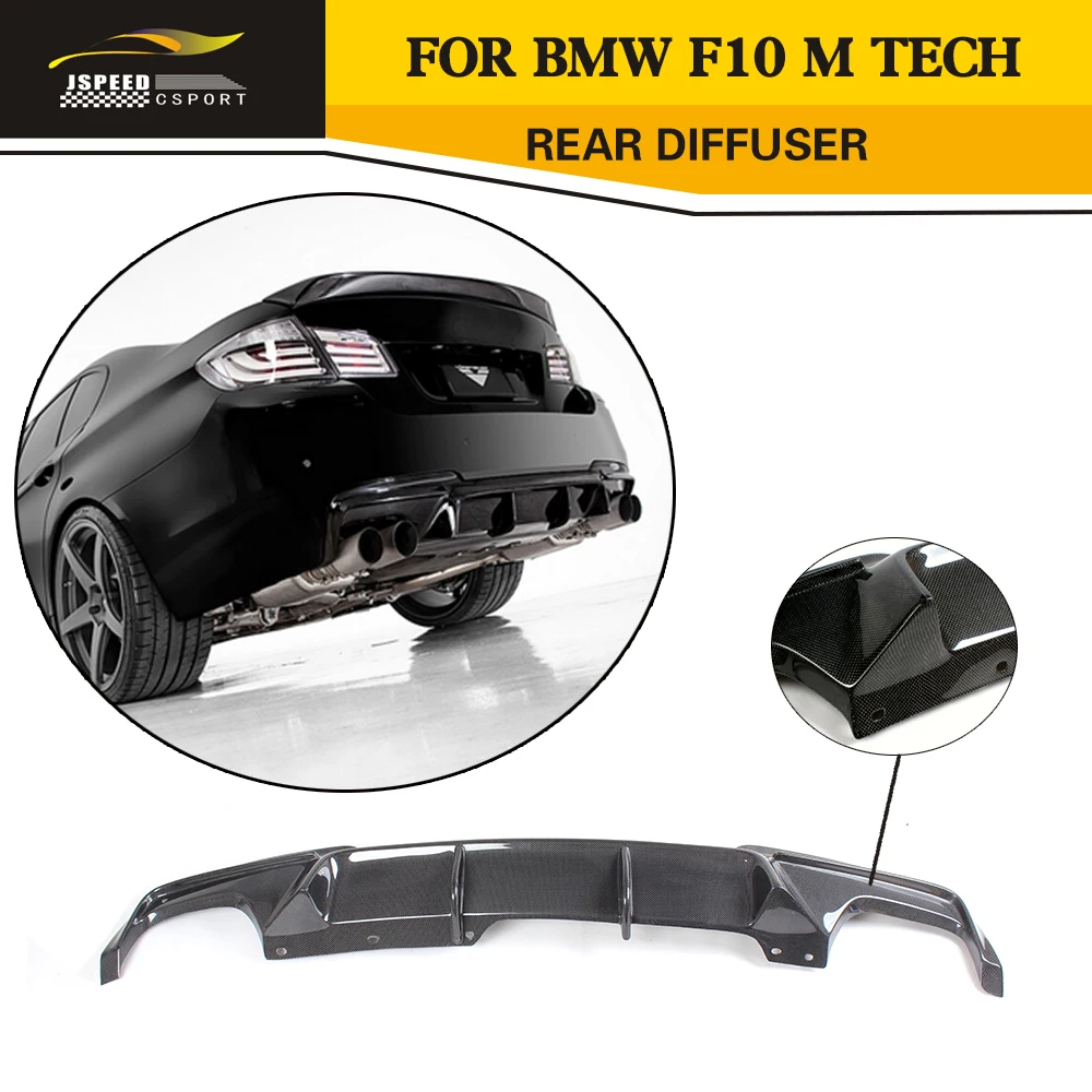 

Carbon Fiber Rear Diffuser Lip For BMW F10 5 Series M Sport Bumper Sedan 2011-2014