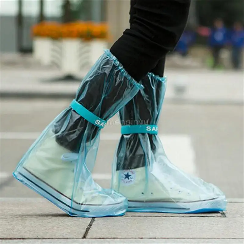 

Rain Shoes 2018 Fahsion Motorcycle Waterproof Rain Shoes Covers Thicker Scootor Non-slip Boots Waterproof 5ZCF097