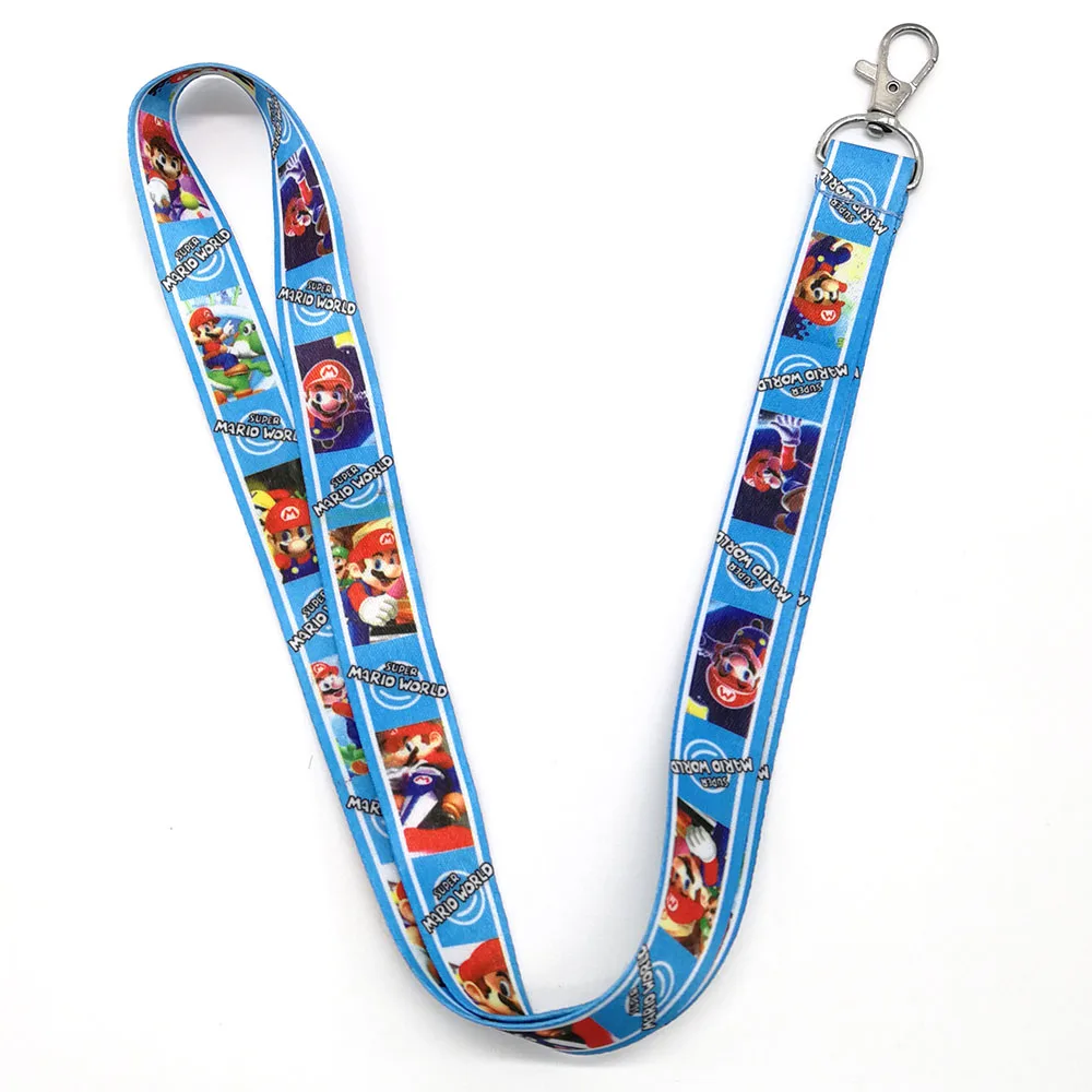 Super Mario Bros шейный ремешок для сотового телефона ID Card Key Lanyard PCXB