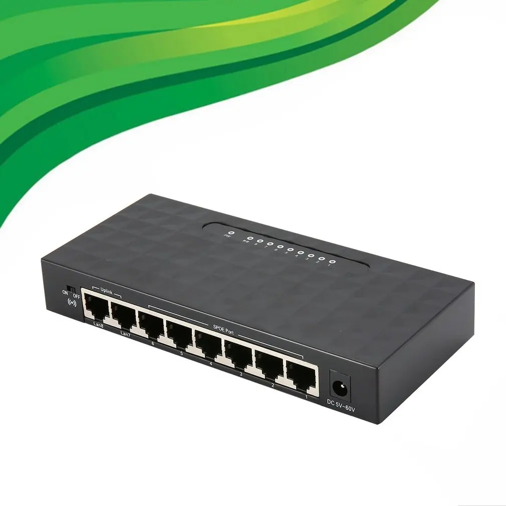 8 + 2 порта 100 Мбит/с переключатель SPOE быстрая мощность по Ethernet коммутатор сетевой