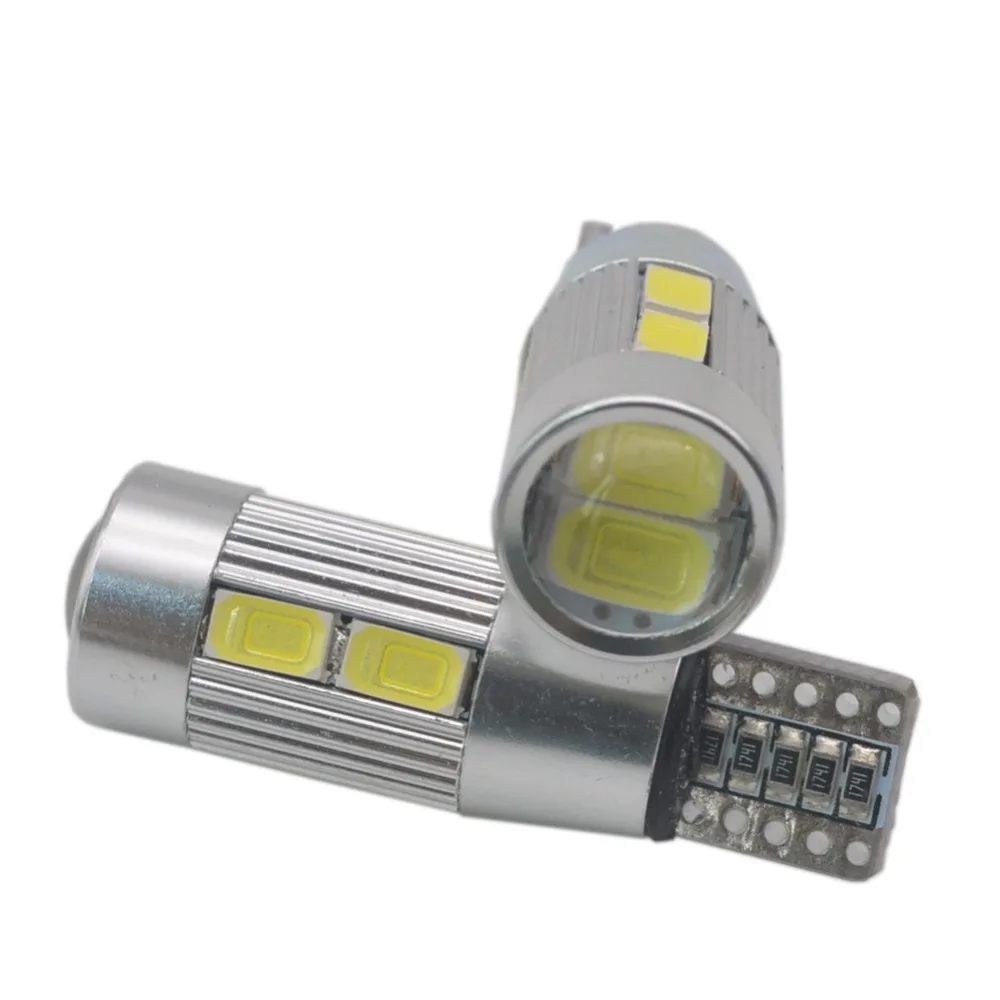 2 шт. авто светодиодный T10 Canbus без ошибок 194 W5W 10 SMD 5630 автомобильный боковой