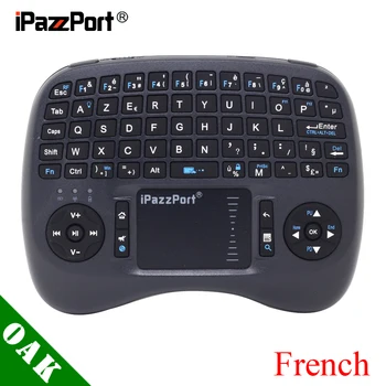

[Free Shipping]iPazzPort (21TL) Mini 2.4G Wireless French Version Keyboard+Air Mouse+TouchPad for Android TV Box/IPTV