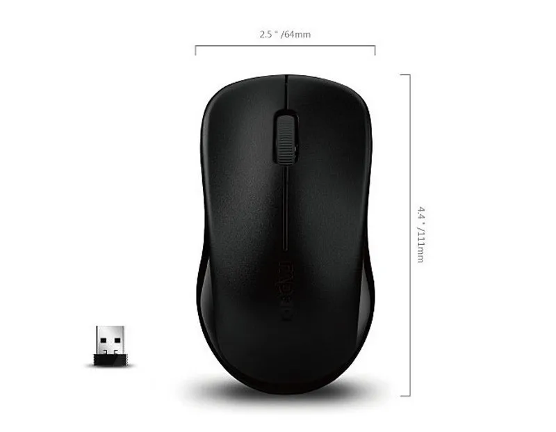 Rapoo Optical Wireless Mouse 2.4G USB Receiver 1300DPI Ergonomic For Macbook Mac OS apple/Windows Laptop PC Office Home Mice