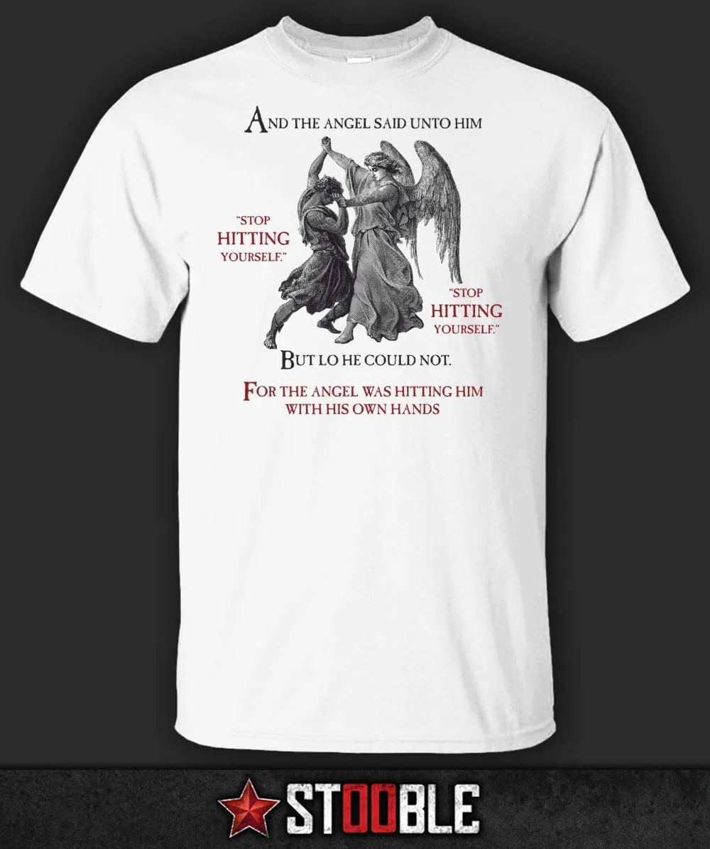 2019 العلامة التجارية T قميص الرجال أزياء الرجال الملاك المصارعة تي شيرت-نيومان تي شيرت غير رسمي