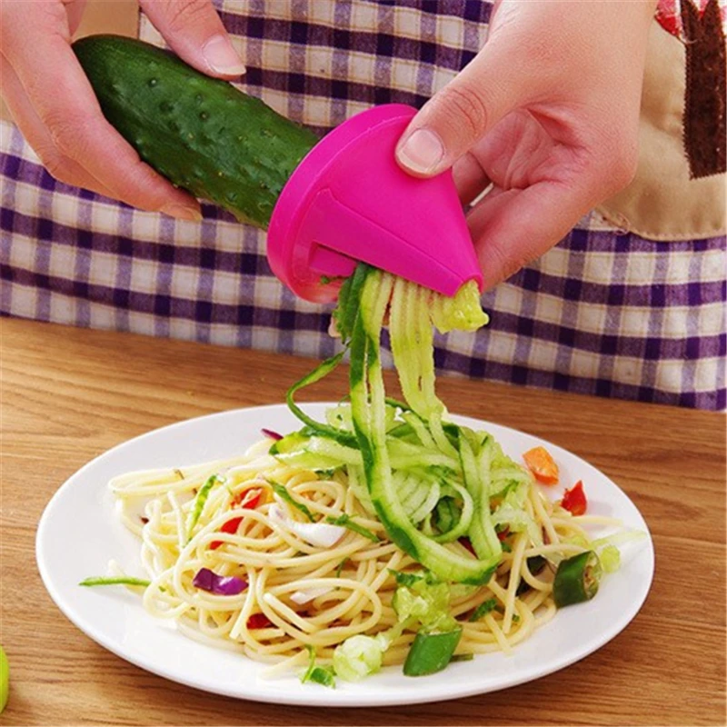 Новый овощи фрукты Спираль Shred Process устройства Slicer Пилер Кухня инструмент Spiralizer