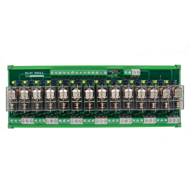 14 канальный 1 SPDT DIN рейка OMRON G2R 12 В модуль реле интерфейса DC/AC|omron g2r|interface relaydin mounting