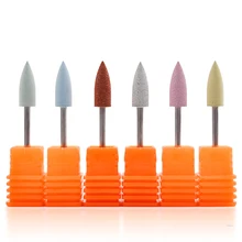 Pro Nail Drill Bit Nozzle Cutter Nail Rubber Silicone Polisher Grinding Head Nail Art Electric Manicure Drill Machine Accessory