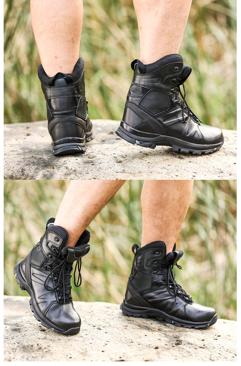 CQB. FURY/мужские тактические военные ботинки черного цвета армейские сапоги на шнуровке с ремешком на щиколотке резиновая подошва, размер 38-46, ZD-Sea Dog