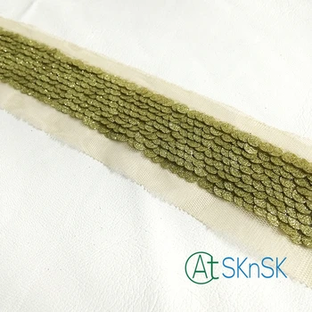 

Special lace10 yard/lot 5cm width fashion shining lace trim DIY decoration lady dress sewing sequined lace ribbon A2