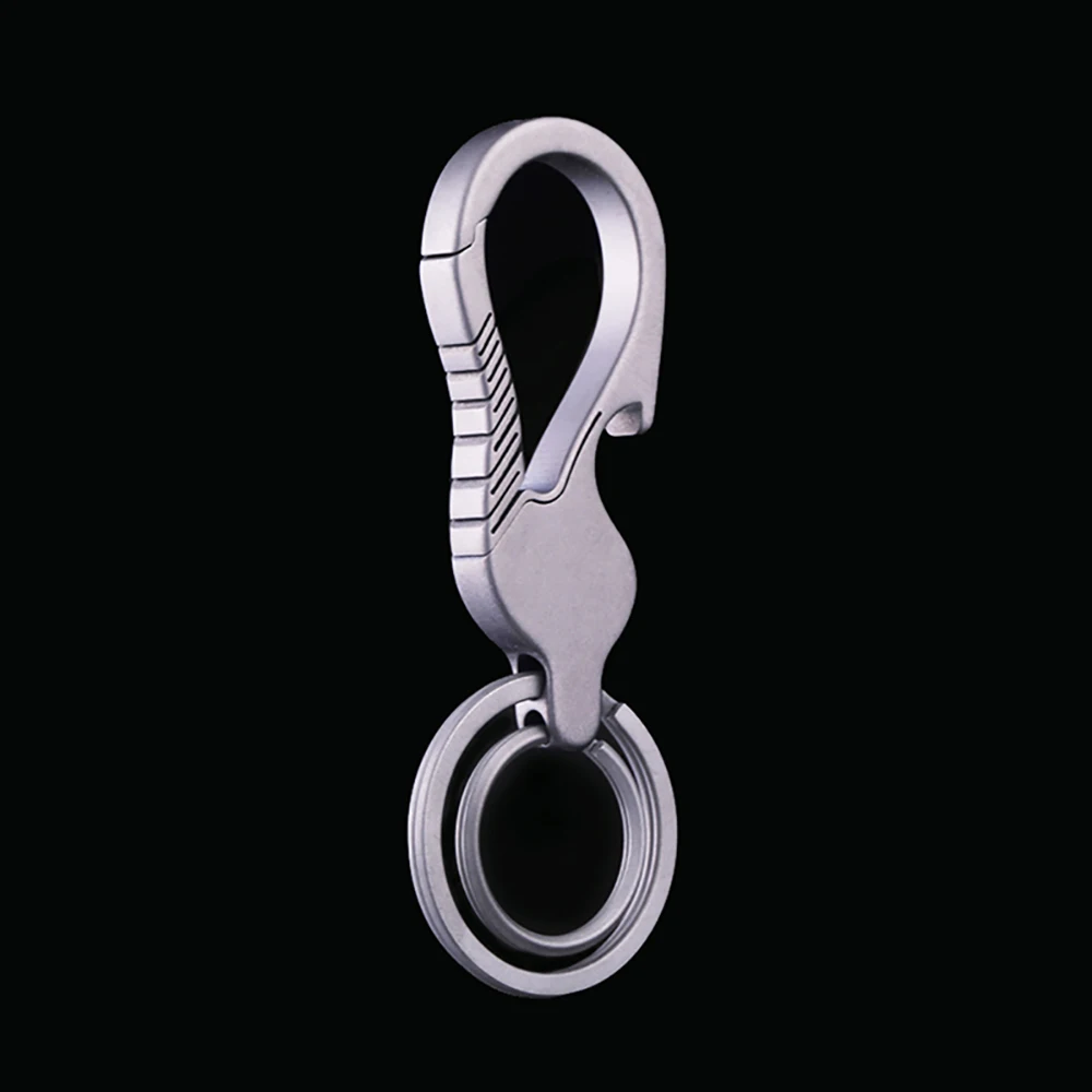 

Jobon Real Titanium Car Key Chain Men Custom Lettering Key Ring Holder Lightweight Titanium Keychain EDC Luxury Boyfriend Gift