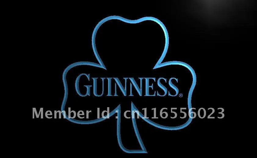 LA018- Guinness Shamrock пивной бар-клуб светодиодная неосветильник световая вывеска Декор