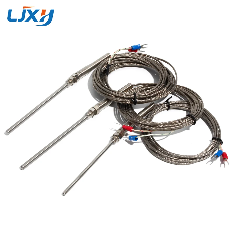 

LJXH Type K Thermocouple for Industrial Temperature Controller 5x100mm Probe 1m/2m/3m/4m/5m Wire Length