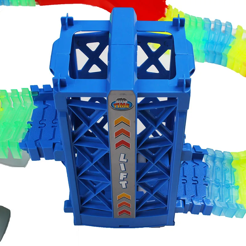 Волшебный трек Забавный светящийся гоночный трек горки игрушка Темный вилочный погрузчик DIY волшебный светящийся трек Набор игрушек для детей мальчик
