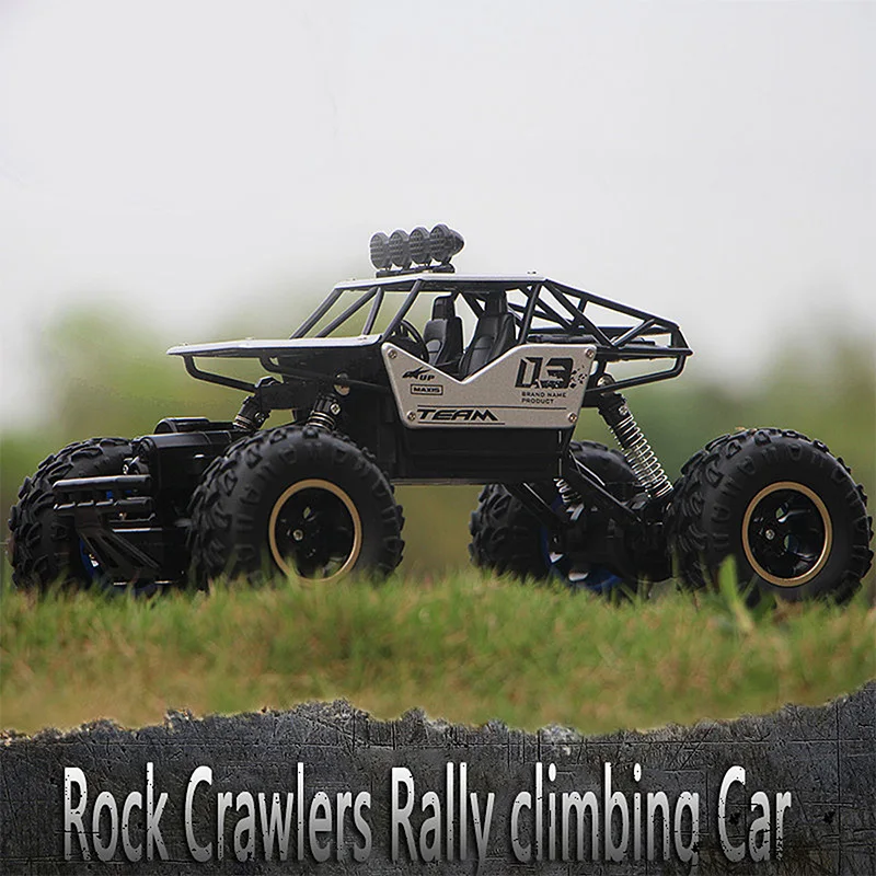 

Rc Car 1/16 4Wd Rock Crawlers Remote Control Car Model Vehicle 4X4 Driving Car Double Motors Drive Bigfoot Car Toy Kids Gift