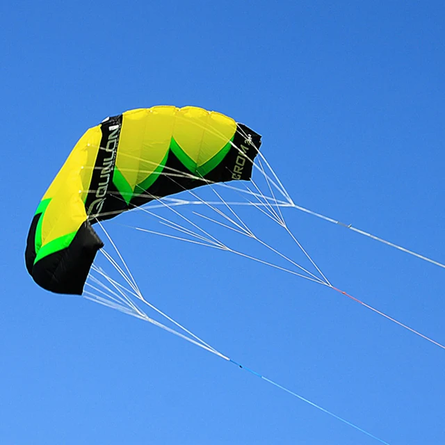 Best price at $110 Cheap 3 Line 2 Sqm Traction Kite Kiteboarding Trainer Kite Power Kite Surfing For Adult Beginner With Carry Bag