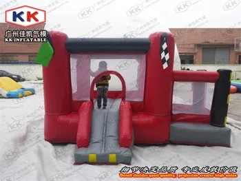 

Indoor or outdoor red color inflatable mini bouncer house for festive and family party