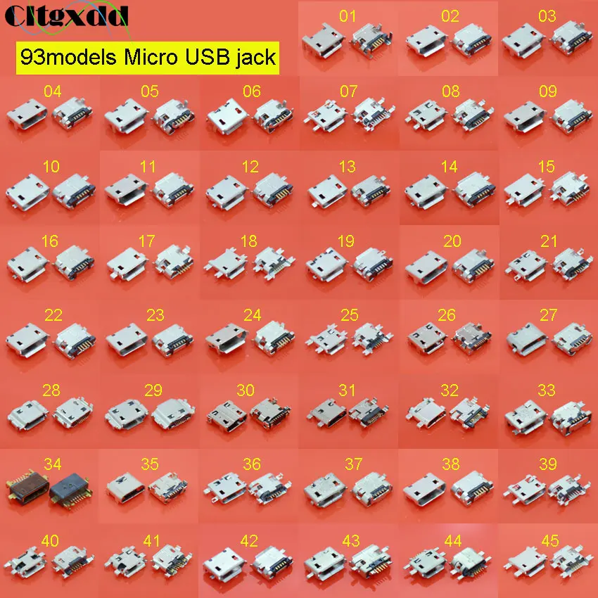 Cltgxdd 93 модели Micro USB разъем для samsung Xiaomi Redmi lenovo huawei Moto ASUS sony hp htc zte OPPO Meizu и т. Д