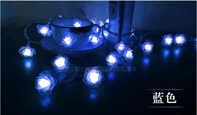 220 V 3 м 20LED розовыми цветами гирлянда для рождества Pario home decor Свадебные вечерние гирлянды стене висят украшения