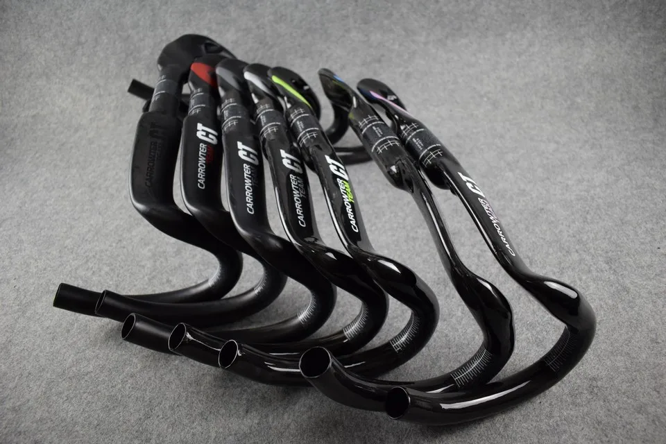 CT Handlebar Full Carbon Fiber road bike handlebar 3K glossy matte  internal cable