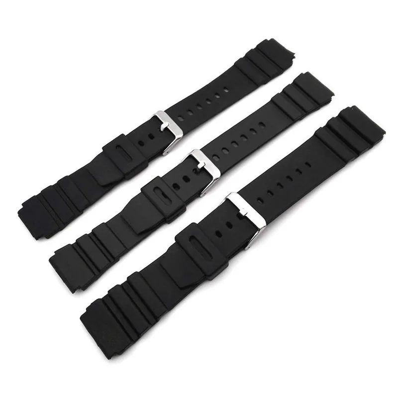 

OOTDTY Silicone Rubber Watch Strap Band Deployment Buckle Diver Waterproof 18mm - 22mm-M30