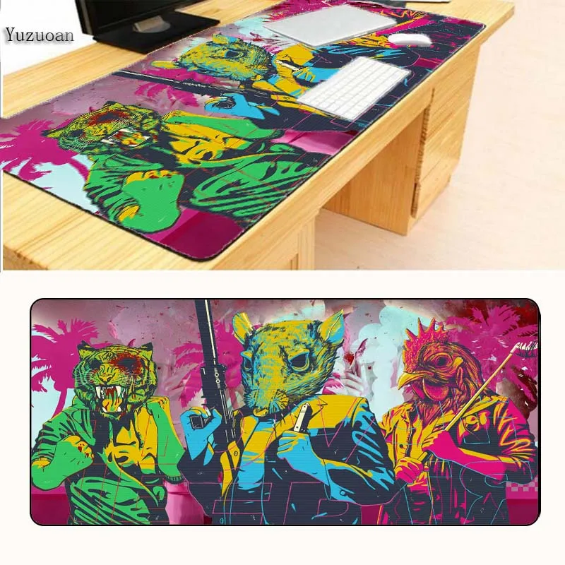  Yuzuoan Free Shipping Extended Gaming Lock Edge Mouse Pad Mat XXL Stitched Edges Waterproof Large D