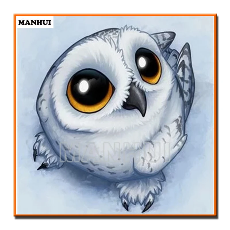 

DIY Diamond Painting Cross Stitch Full Round /SquareDiamond Mosaic Diamond Embroidery Cartoon Owl Diamond Painting 110