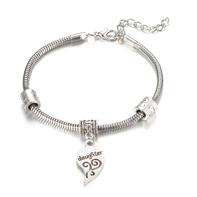1 Pair Men Women Bracelets Matching Heart Pendant Alloy Lover 1 Pair Men Women Bracelets Matching Heart Pendant Alloy Lover Bangles Jewelry Gift Ll