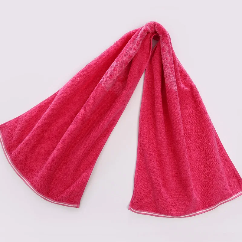 100% хлопок спорт towel 35*110 фитнес бег пот мягкой дышащей полотенца лица для взрослых