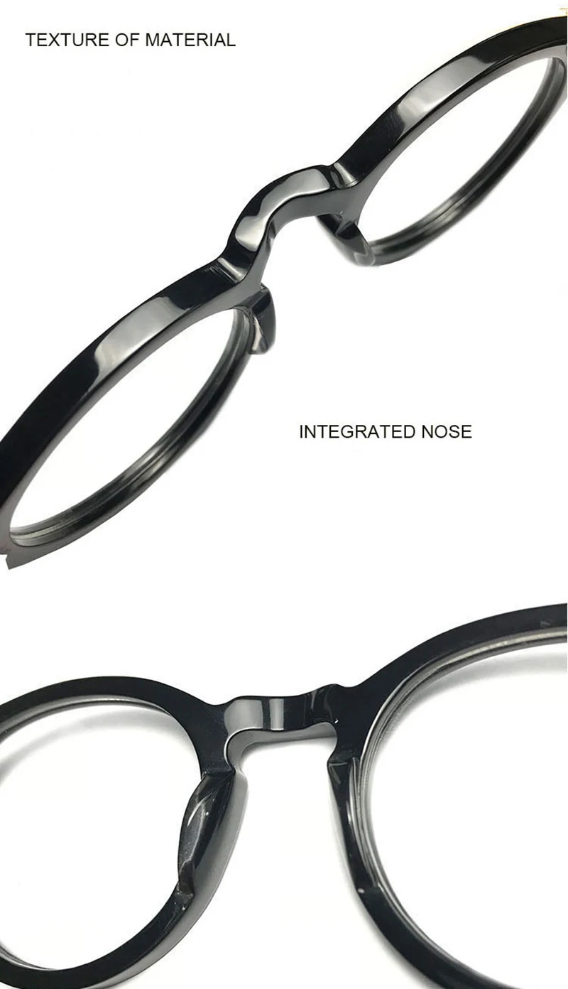 Ретро круглая маленькая ацетатная оправа, оптическая оправа для очков, очки с прозрачными линзами, оправа для женщин и мужчин, очки для близорукости, оправа по рецепту