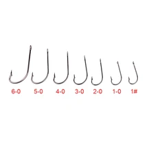 Спорт на открытом воздухе, рыбалка рыболовные крючки джиг большой Рыболовный крючок из высокоуглеродистой стали 1#-8/0# рыболовный крючок 50 шт