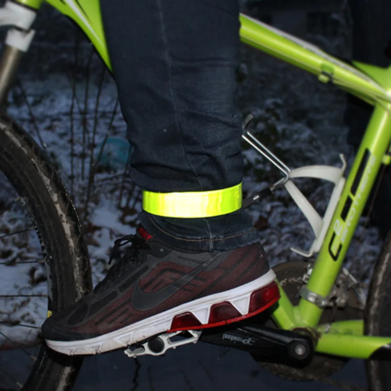 2Pcslot Cycling Reflective Strip Running Fishing Warning Bike Safety Bicycle Bind Pants Leg Strap Reflective Tape LT0097 (9)