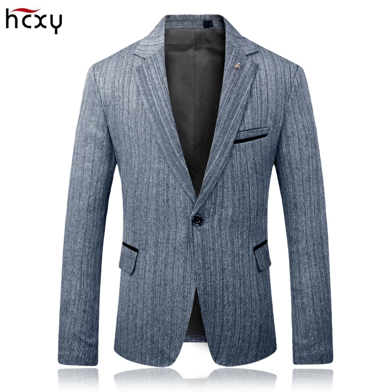 

Men's 2018 new casual business pure color blazer men fashion blazers man wedding Slim suit jacket overalls male M-5XL