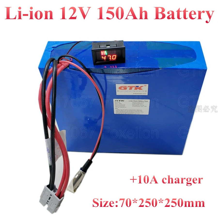 12v 150ah Liion Battery 100a Bms 150ah For Boat Trolling Electric