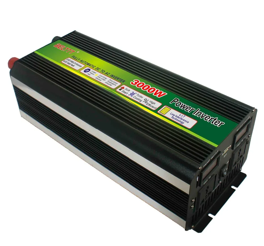 US $102.79 100 full sine power inverter 3000w Modified sine wave invertor big power DC24V to AC220V 50HZ