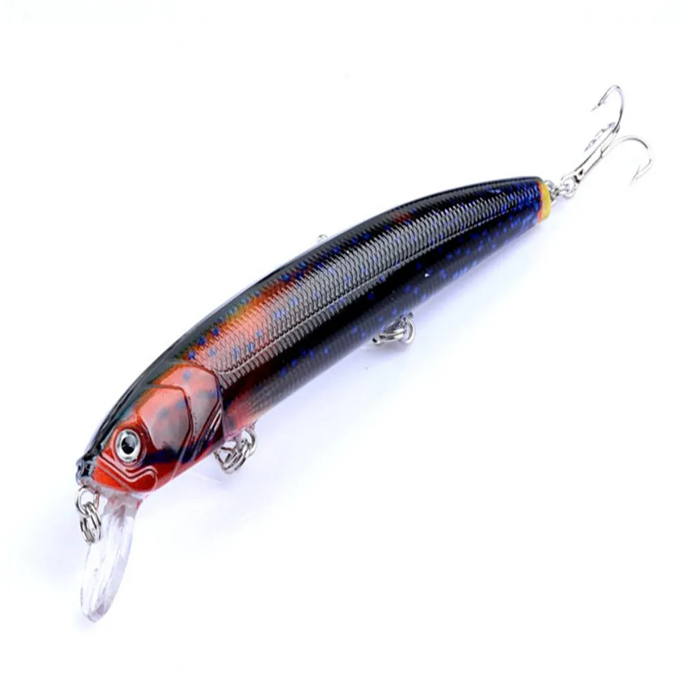 1 قطعة 12.9g 12.5 سنتيمتر عالية الجودة طعوم صيد سمك البلمة العائمة الاصطناعي الصلب الطعم Wobblers Crankbait الصيد اكسسوارات