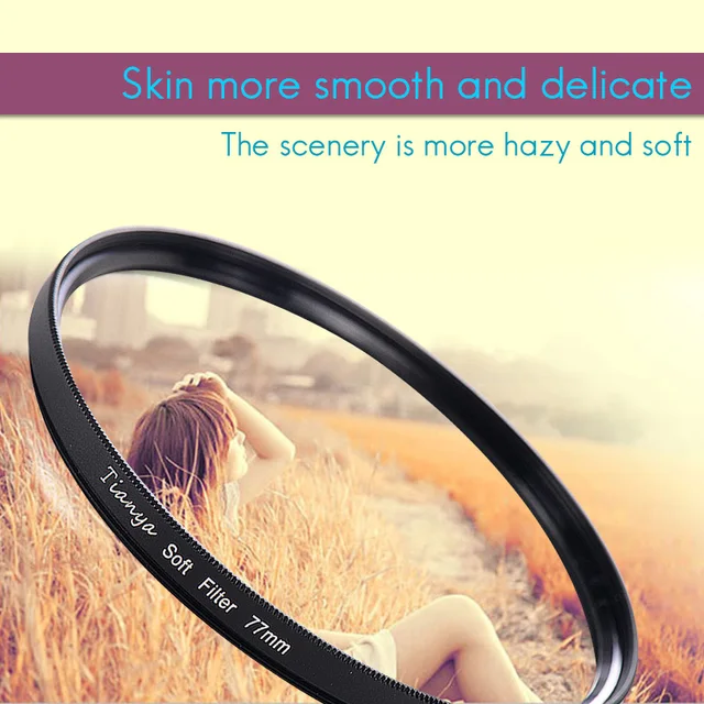 Best Price tianya obscure filter 77 58mm 40.5 43 49 52 55 67 72 82mm soft filter Atomization mirror Portrait detail softening effect filter