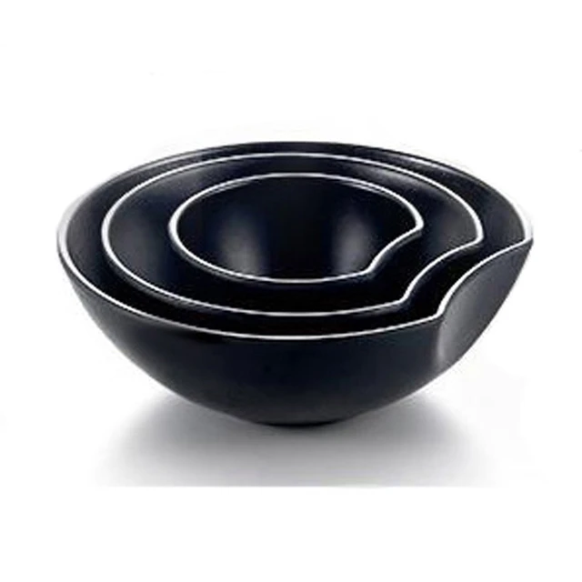 Melamine Dinnerware Black Frost Oval Ramen bowl Korean Restaurant A5  Melamine Big Bowls Melamine Tableware Wholesale _ - AliExpress Mobile