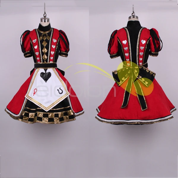 

[Customize] Anime! Alice:Madness Returns Alice Lolita Dress Cosplay Costume Loving-heart Halloween Dress For Women Free Shipping