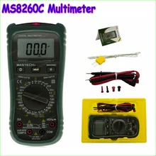 1 шт. MASTECH MS8260C DMM ГЦ Температура Метр Тестер Конденсатор ж/hFE Тест Multimetro Подсветка ЖК-Дисплея Цифровой тестер Мультиметр
