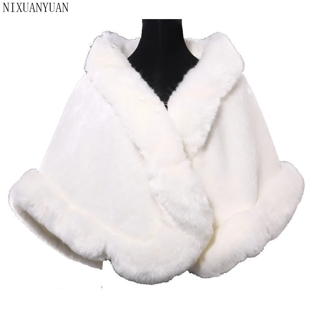 

Hot Sale 2019 Cheap Fashion Wedding Jacket Bride Wraps Winter Wedding Dress Wraps Bolero Bridal Coat Accessories Wedding shawl