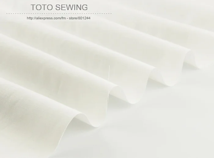 1 м чистый белый сплошной цвет хлопок Ткань 160 см х 100 см для детского постельного белья Лист швейная, детские нагрудники, одежда, стежка