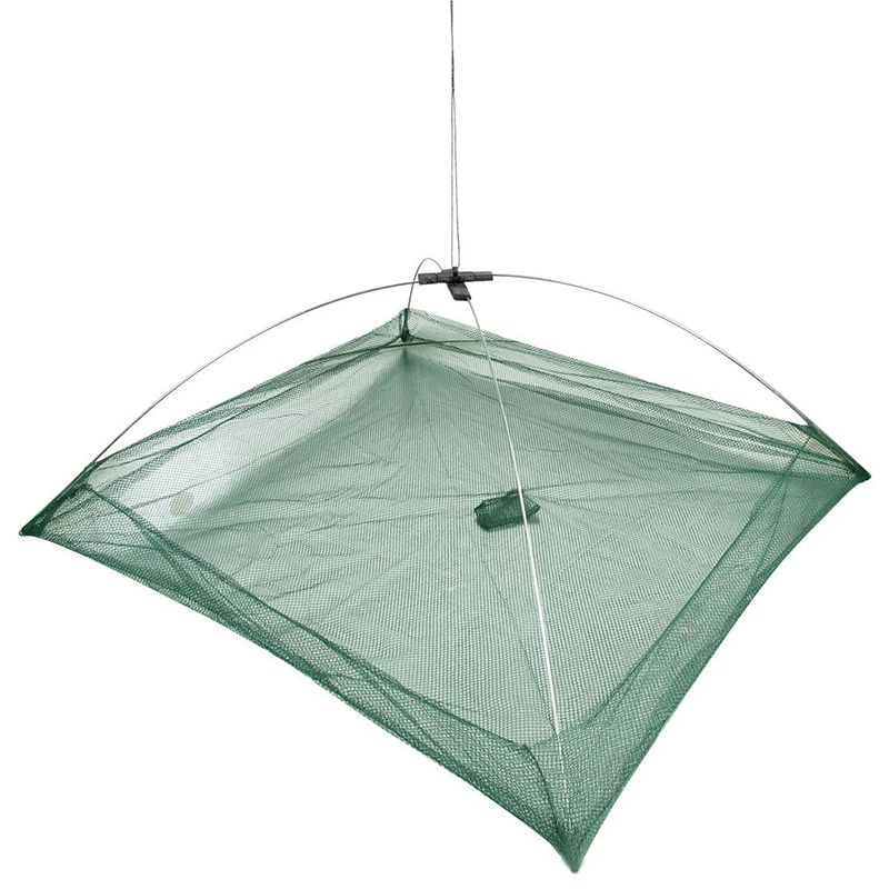 50x50 см зонтик Краб кодер Бросок Рыбалка Senkmasche зеленый пластик