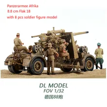 FOV 1/32 Scale Tank Model Toys GERMAN 88 MM FLAK 18 ANTI-TANK ARTILLERY GUN Diecast Metal Model Toy For Collection/Gift FOV 1/32 Scale Tank Model Toys GERMAN 88 MM FLAK 18 ANTI-TANK ARTILLERY GUN Diecast Metal Model Toy For Collection/Gift