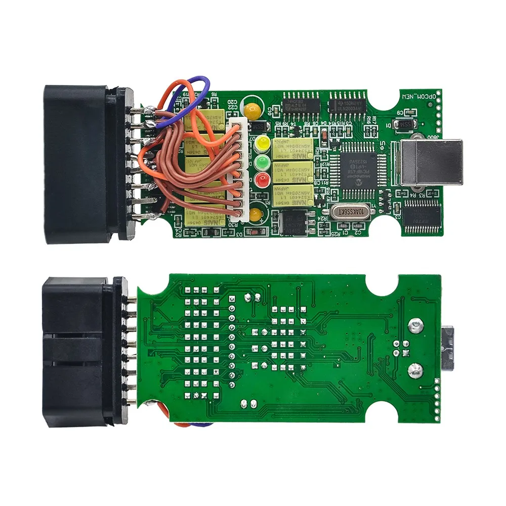 Новейший V1.7 OPCOM V1.7 с чипом PIC18F458 OP-COM obd2 opel сканер Диагностический op com